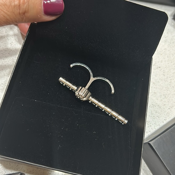 Versace Greek motif & Medusa double ring Retails: $450 - Picture 3 of 7